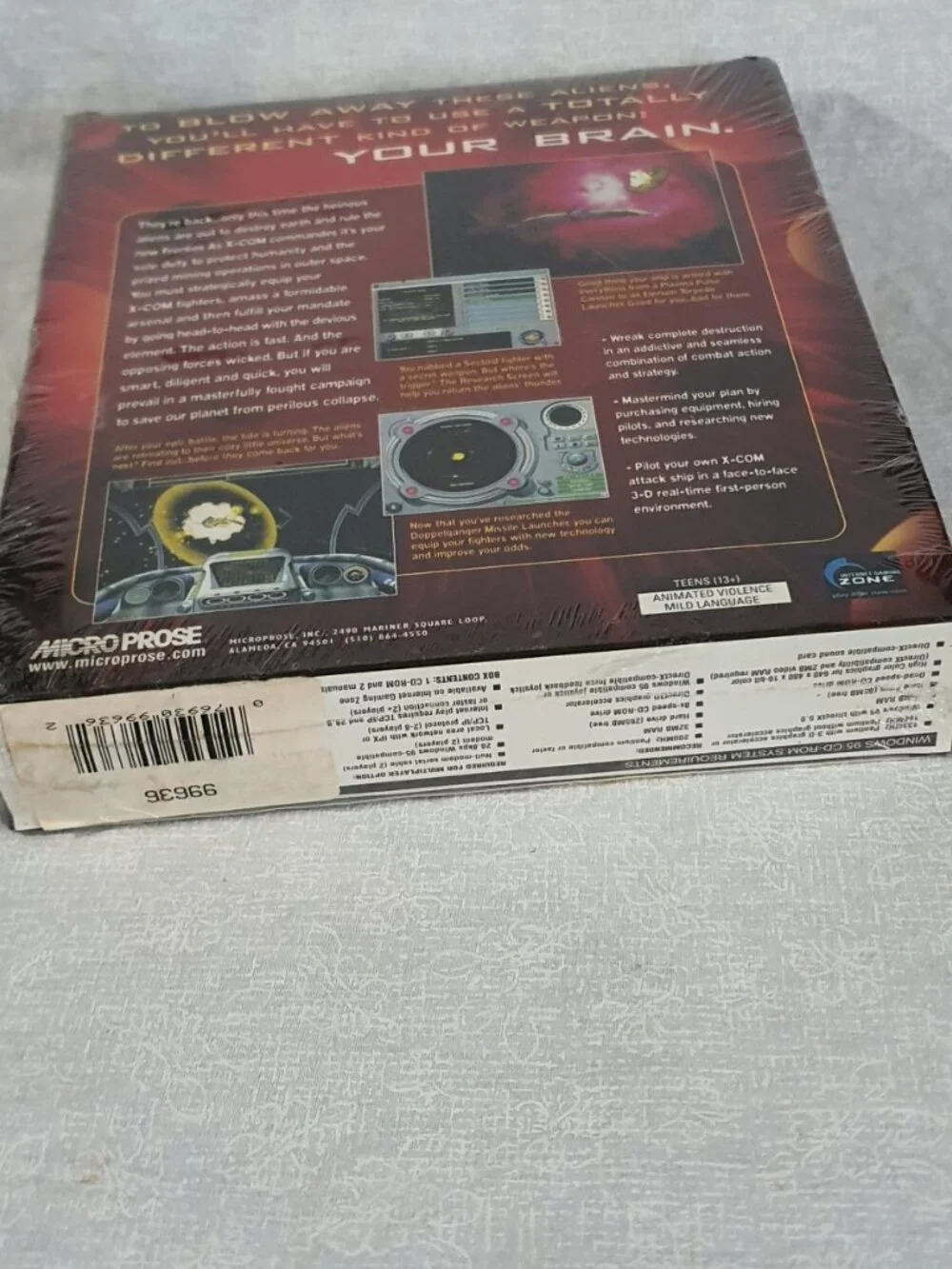 X-COM Interceptor 1999 PC BIG BOX NEW Factory Sealed US Retail 1st Edition RARE!